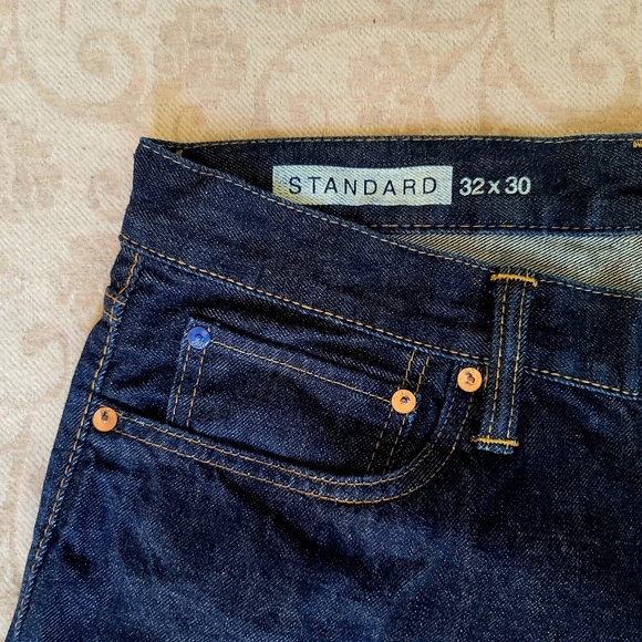 Gap 1969 Men's Standard Fit Jeans in Bleu Denim, Size 32x30 - Picture 5 of 14